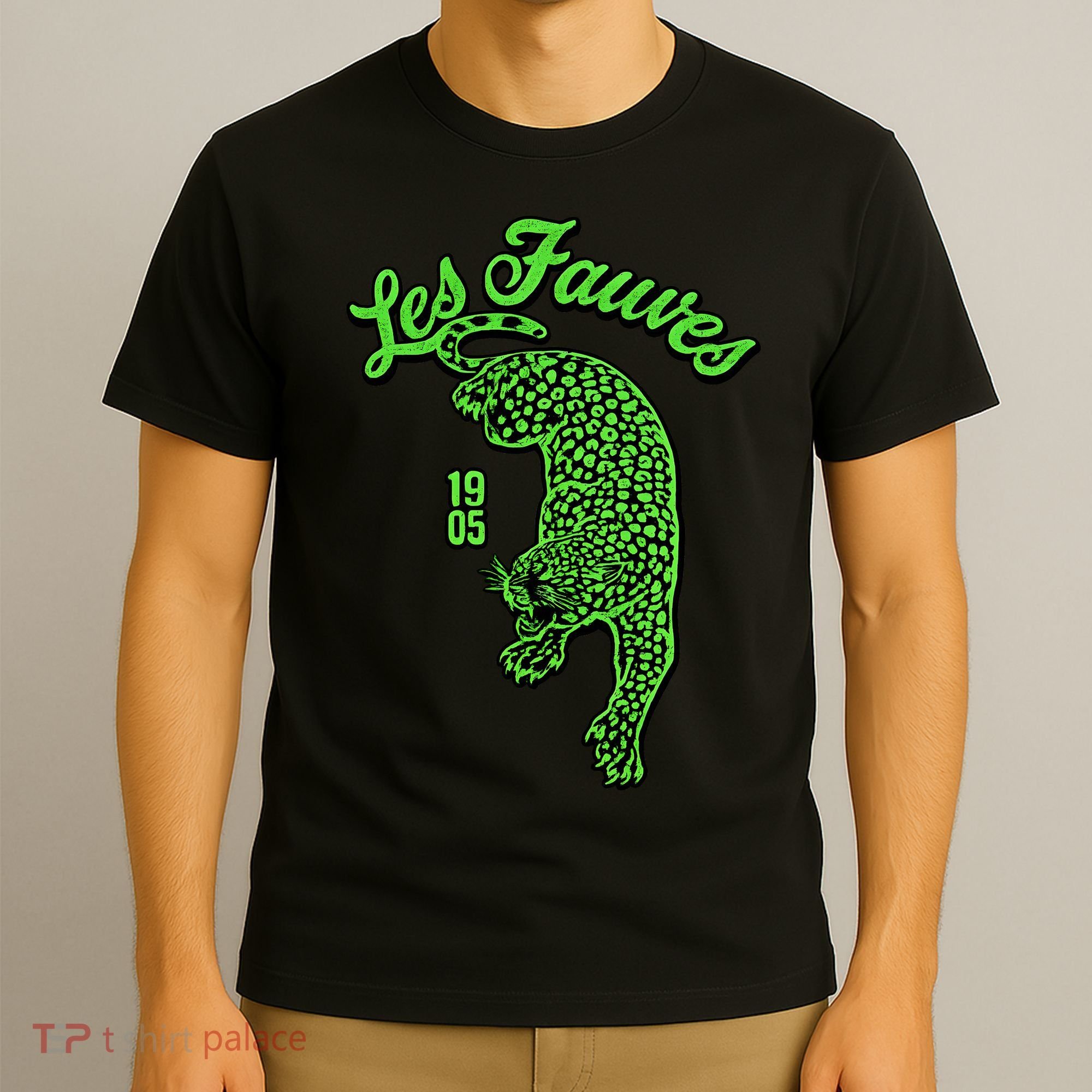 Les Fauves Vintage Leopard  T-Shirt
