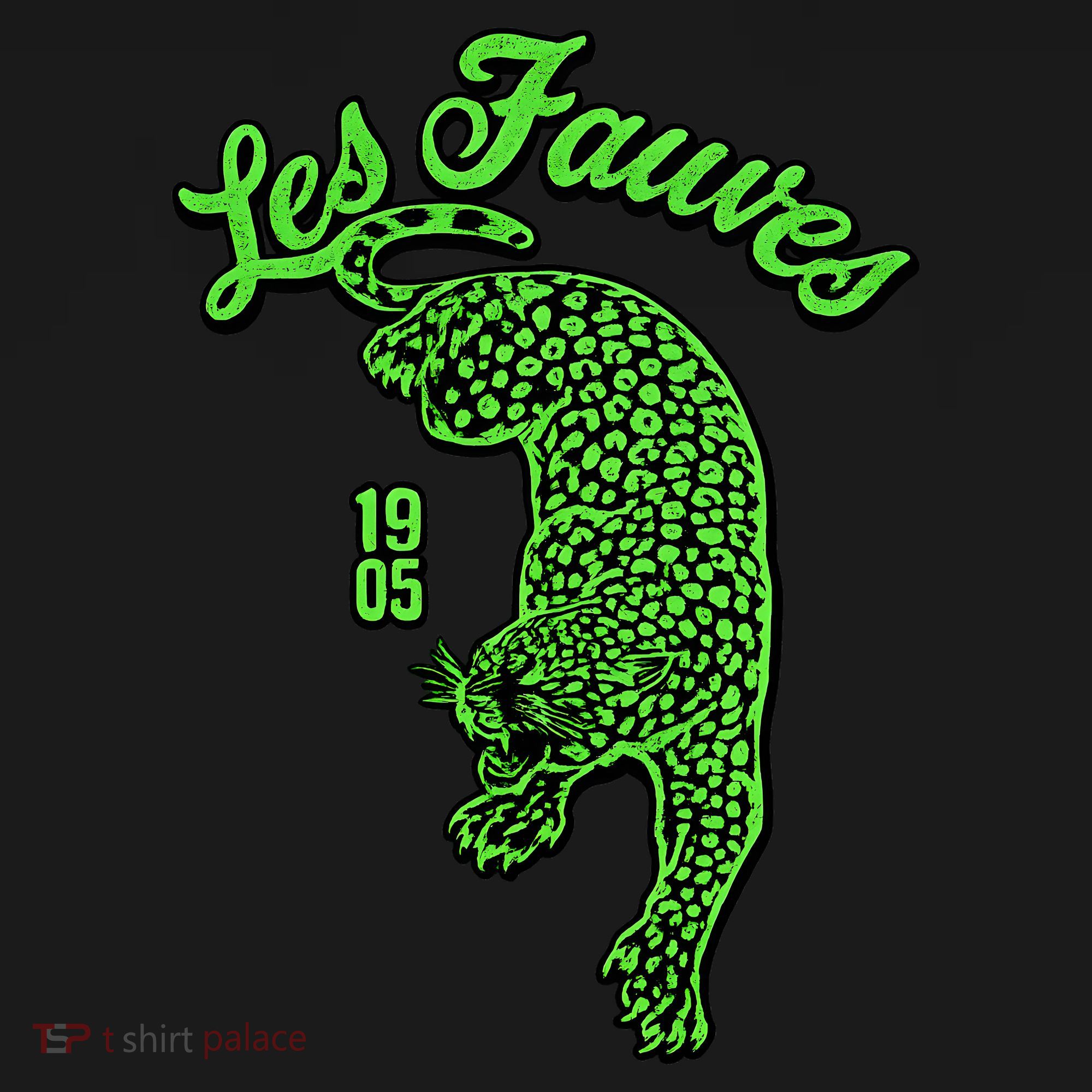 Les Fauves Vintage Leopard  T-Shirt