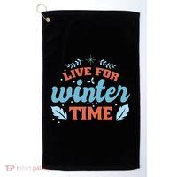 Live For Winter Time Golf Towel thumb 0