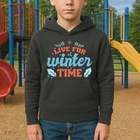 Live For Winter Time Kids Hoodie thumb 2