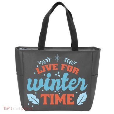 Live For Winter Time Tote Bag