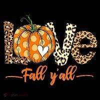 Love Fall Y'All Leopard Pumpkin Fall Women's Tank Top thumb 5