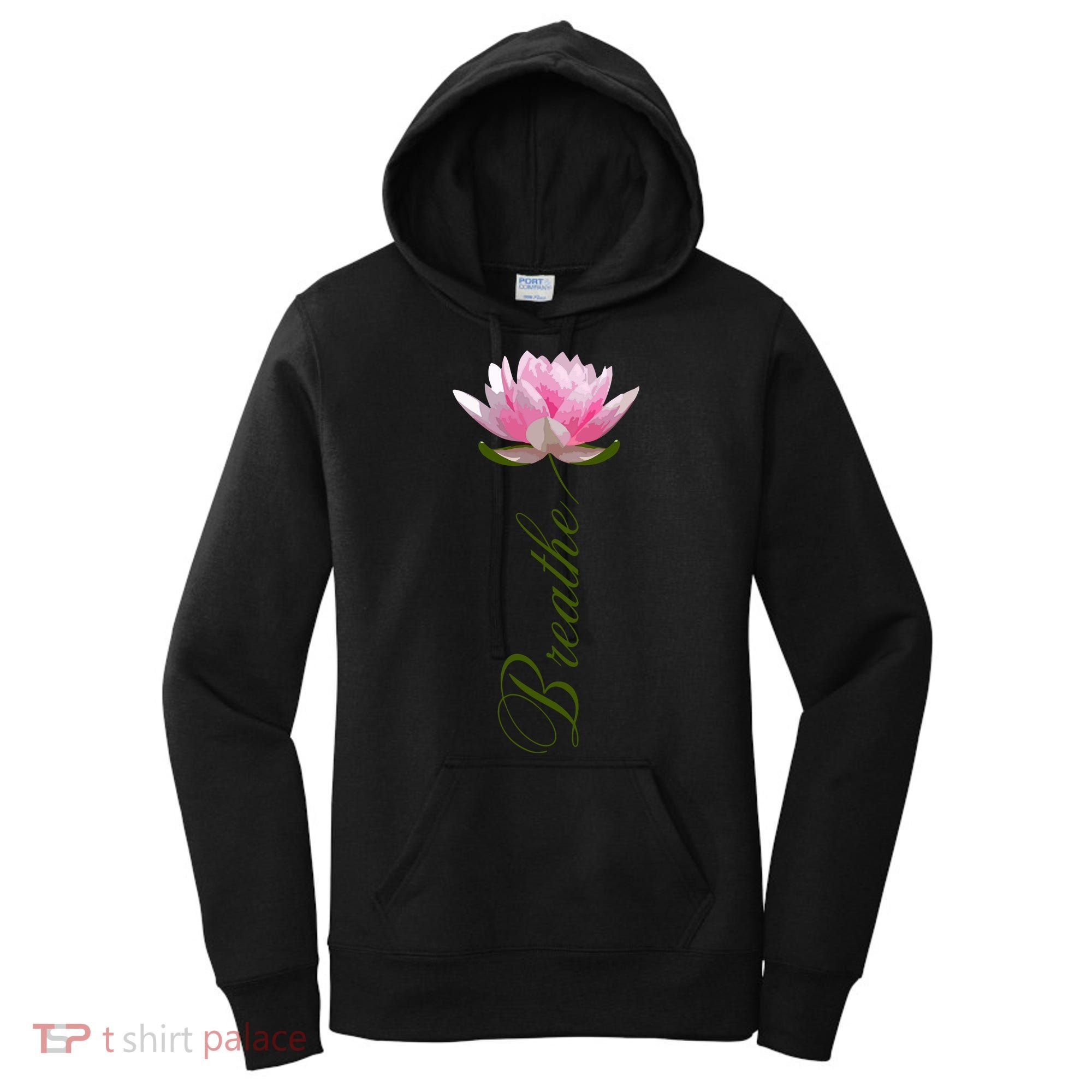 Lotus Flower Yoga Breathe Meditation Gift Peace Love Women's Hoodie