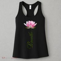 Lotus Flower Yoga Breathe Meditation Gift Peace Love Women's Tank Top thumb 3