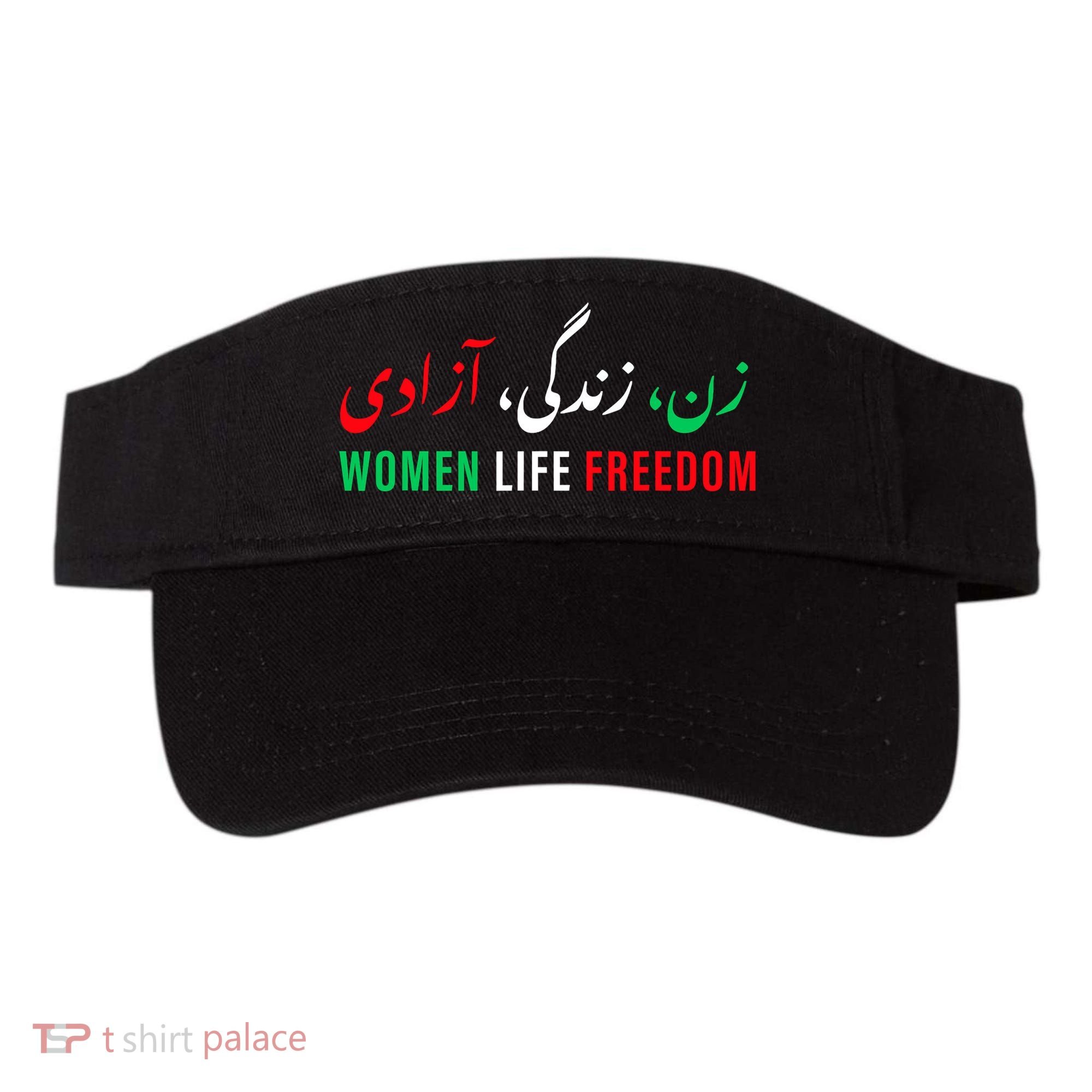  Life Freedom Zan Zendegi Azadi Farsi calligraphy Visor