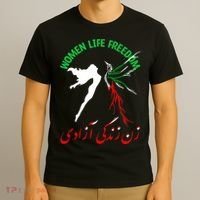 Life Freedom Zan Zendegi Azadi Iran Free Iranian T-Shirt thumb 3