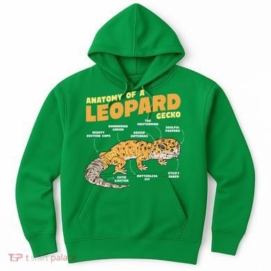 Leopard Gecko Anatomy Hoodie