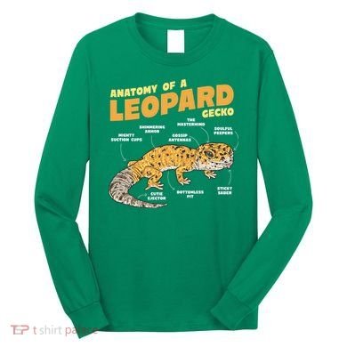 Leopard Gecko Anatomy Long Sleeve Shirt