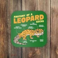 Leopard Gecko Anatomy Coaster thumb 0