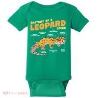 Leopard Gecko Anatomy Baby Bodysuit thumb 0