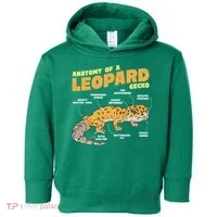 Leopard Gecko Anatomy Toddler Hoodie thumb 0