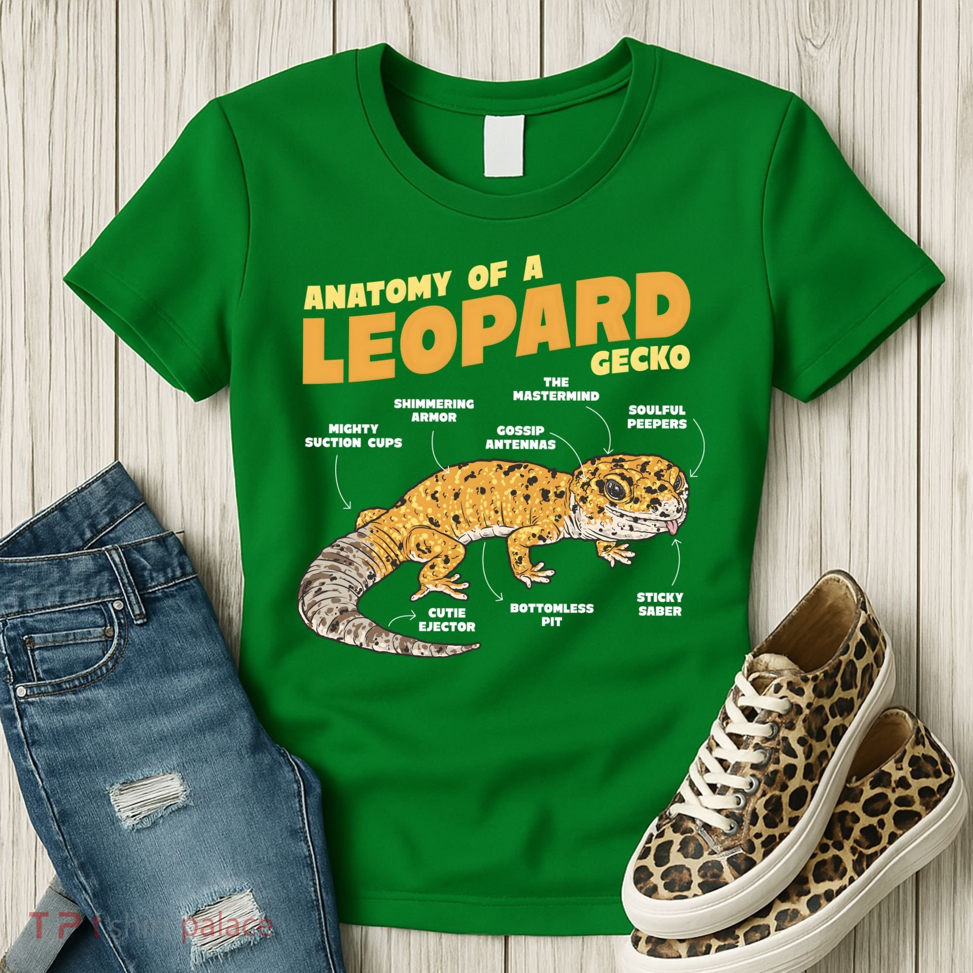 Leopard Gecko Anatomy Women's T-Shirt
