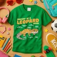 Leopard Gecko Anatomy Kids T-Shirt thumb 3