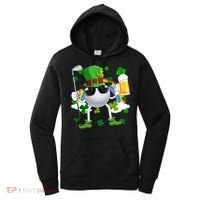 Leprechaun Golf Ball With Stick And Glass Of Beer Patricks Day Gift Women's Hoodie thumb 0