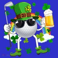 Leprechaun Golf Ball With Stick And Glass Of Beer Patricks Day Gift Women's Tank Top thumb 5