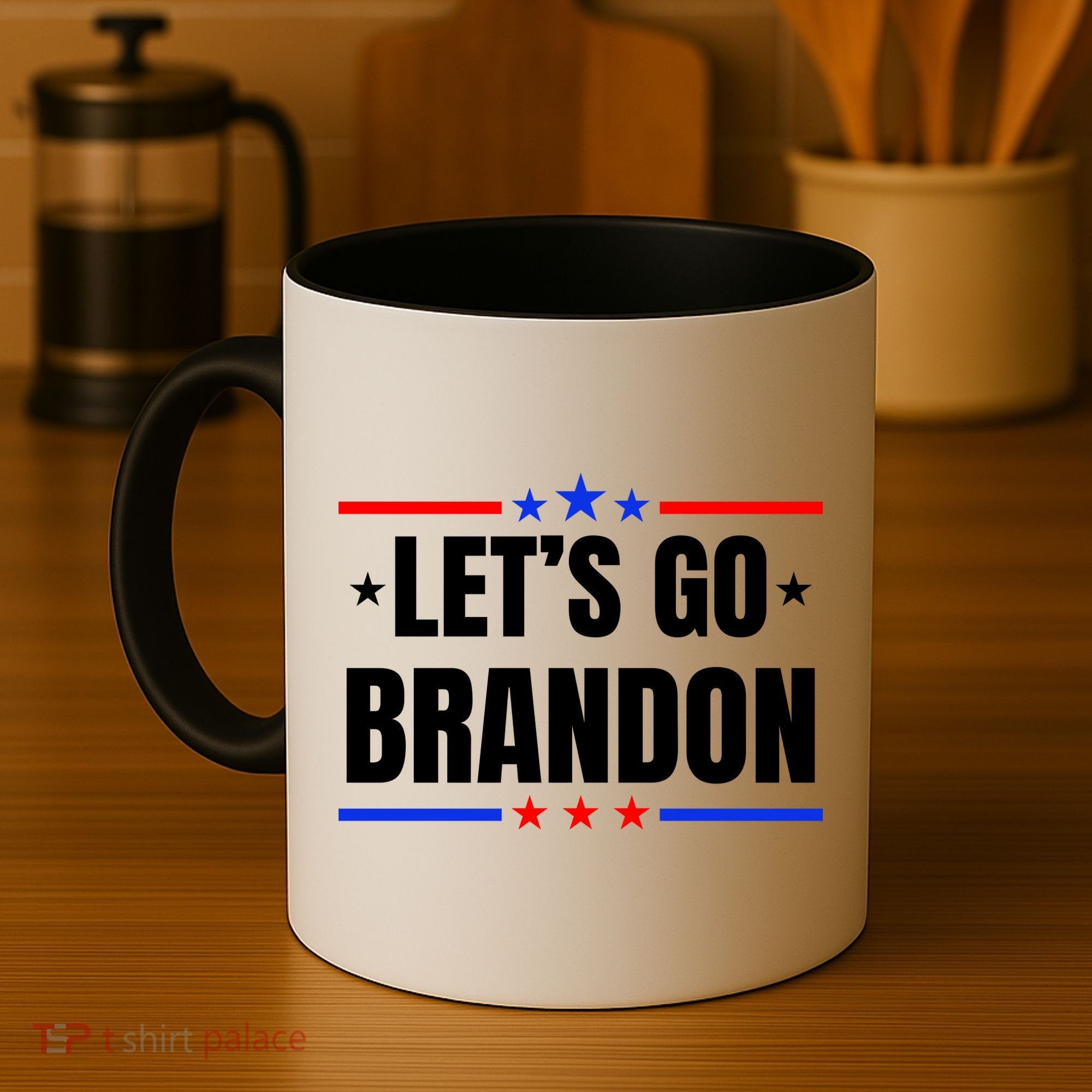 Lets Go Brandon Machado Stars And Strips LGB Coffee Mug