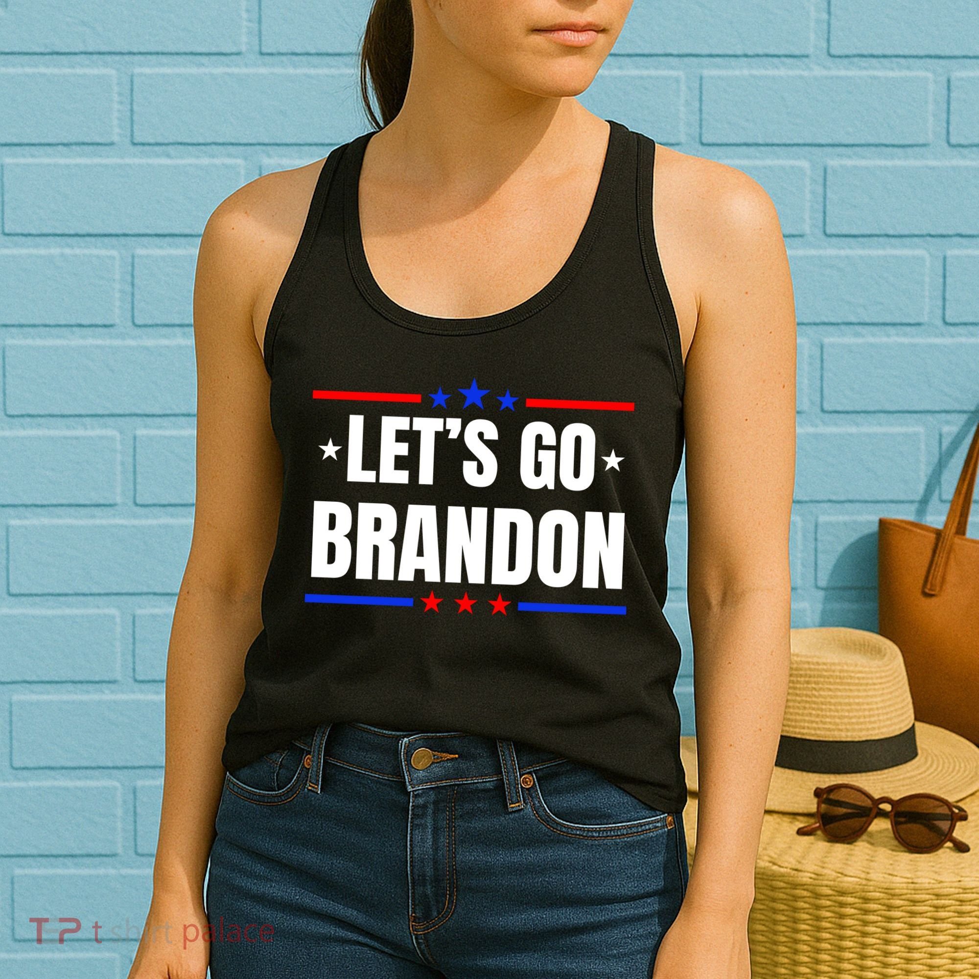 Lets Go Brandon Machado Stars And Strips LGB Women's Tank Top