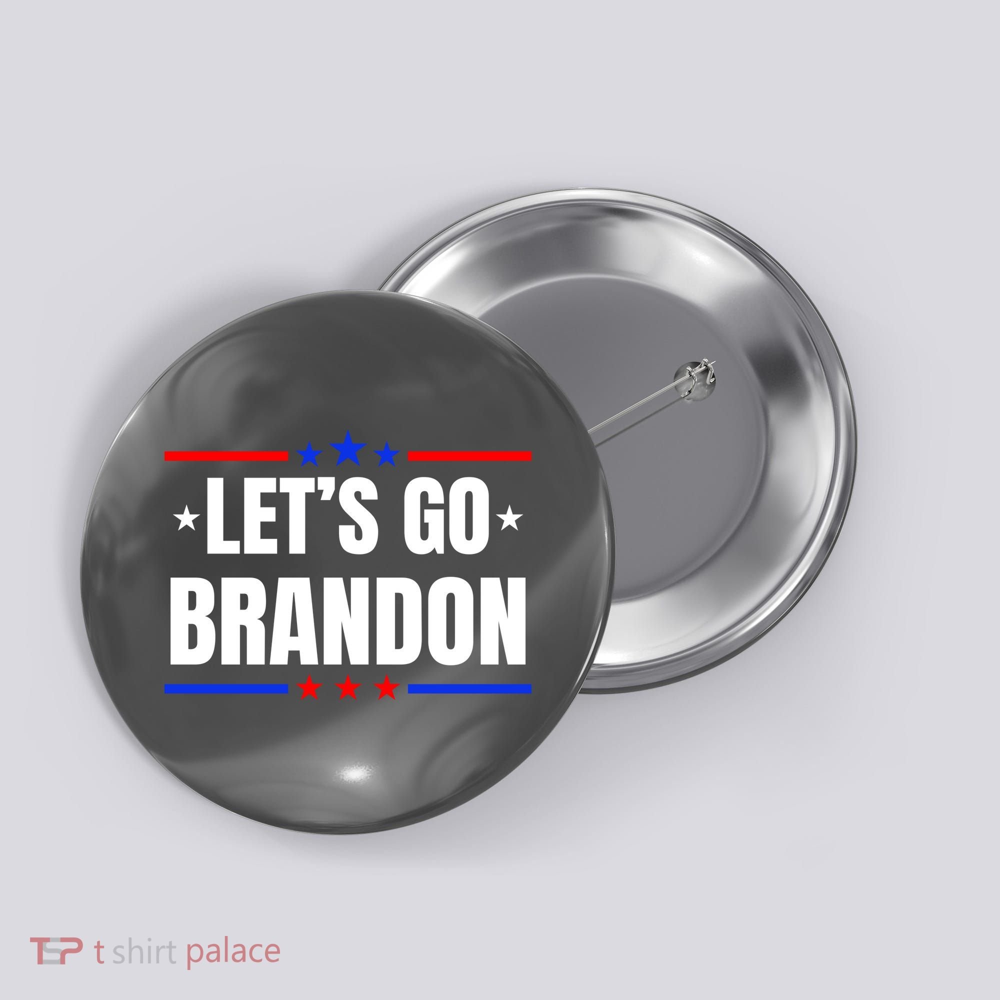 Lets Go Brandon Machado Stars And Strips LGB Button