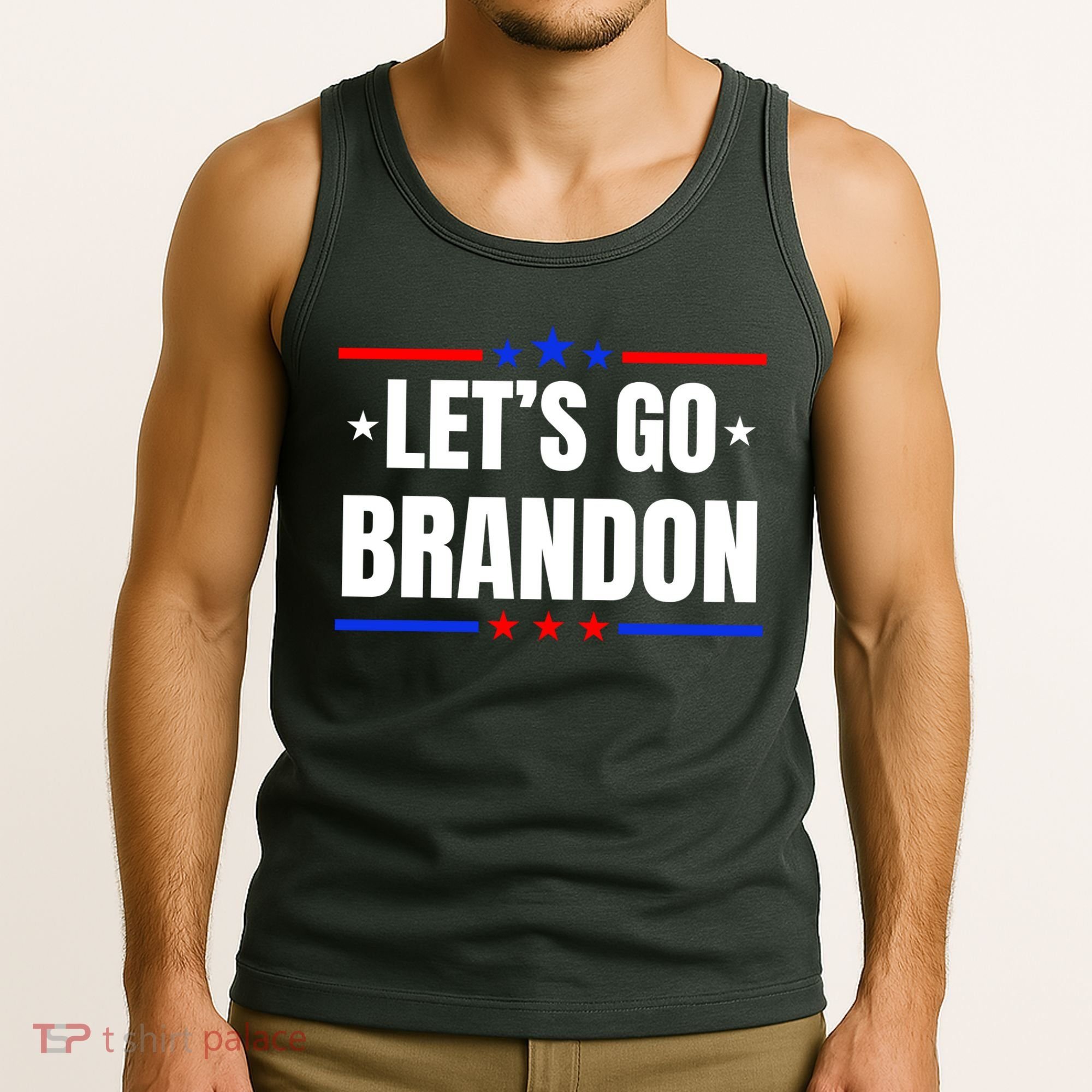Lets Go Brandon Machado Stars And Strips LGB Tank Top