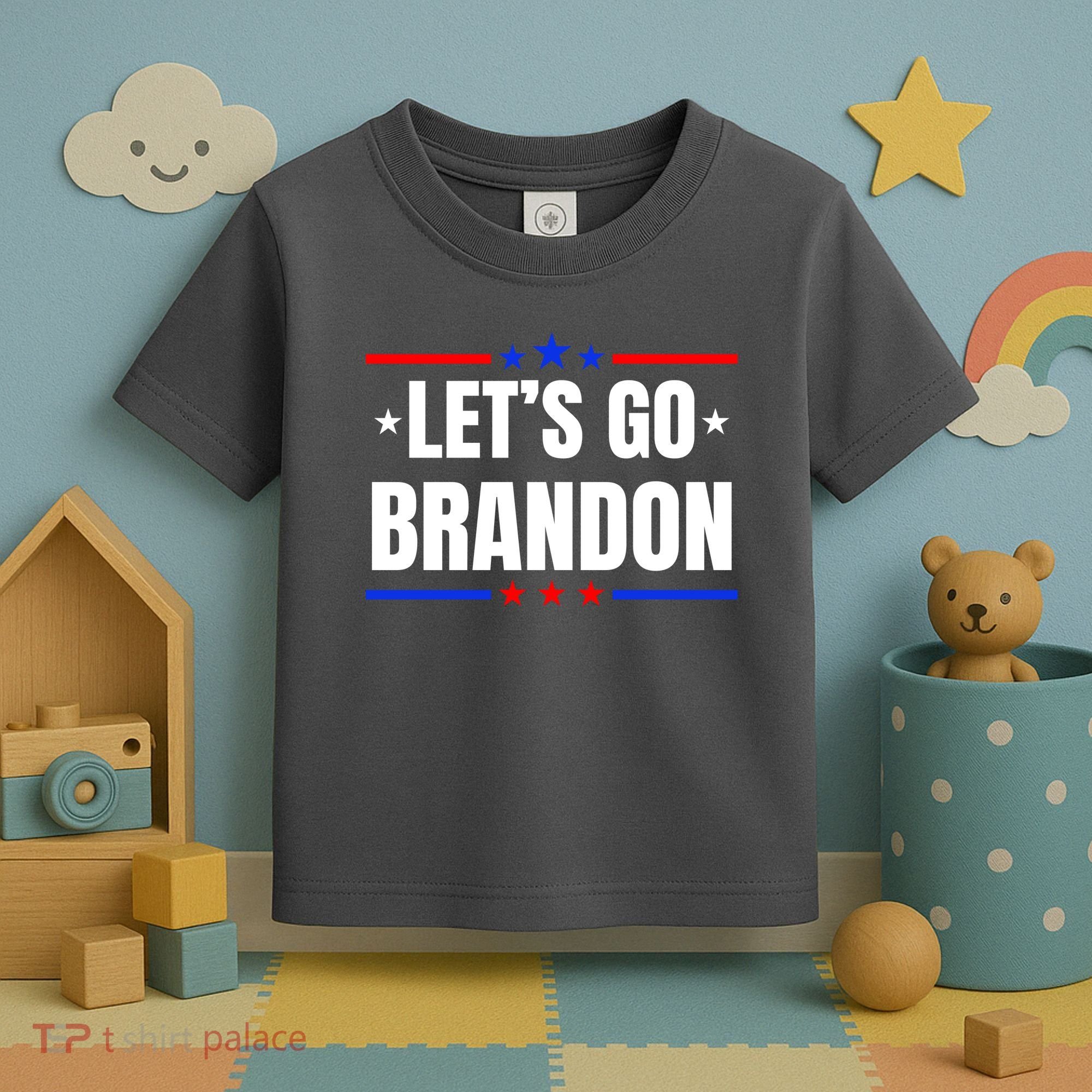 Lets Go Brandon Machado Stars And Strips LGB Toddler T-Shirt