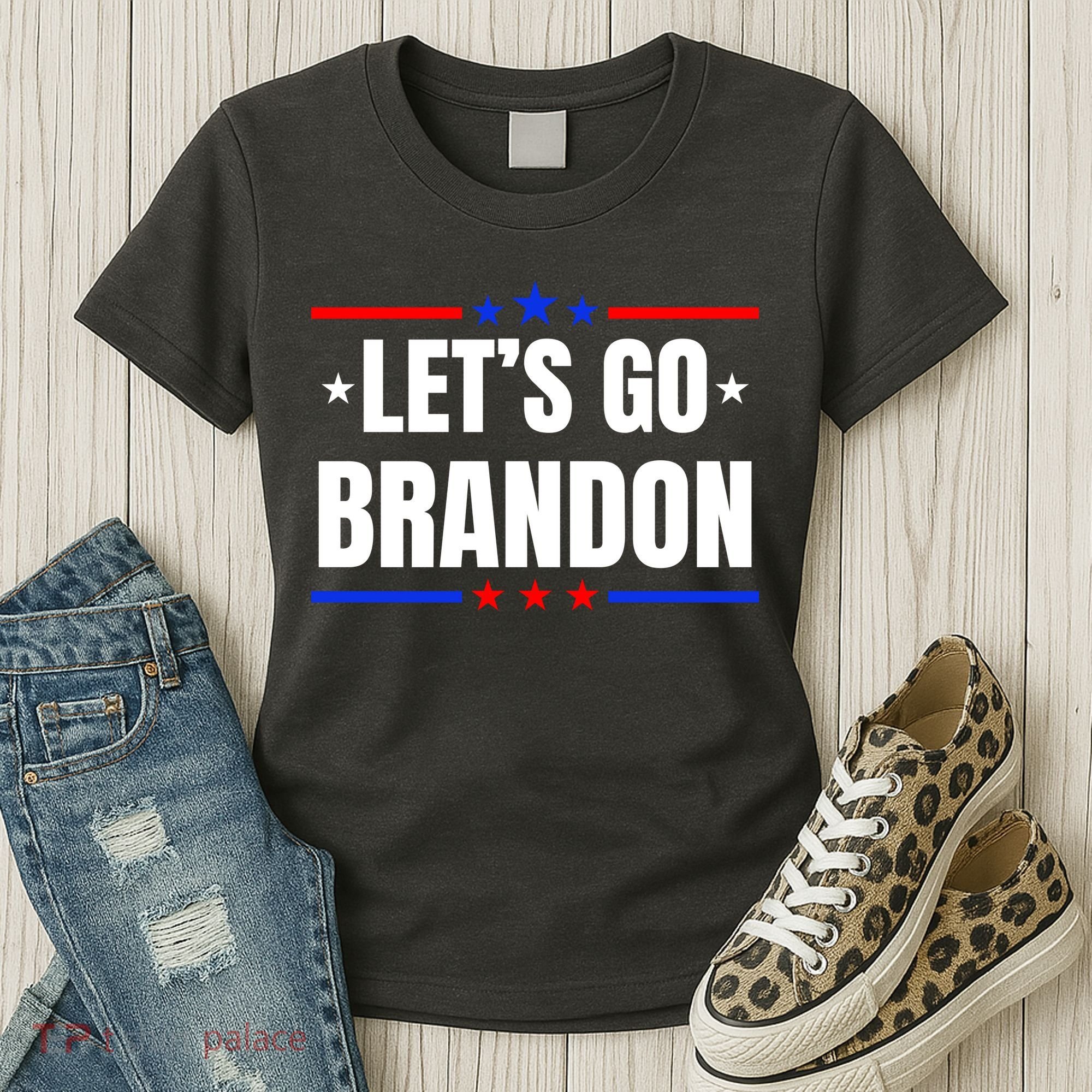 Lets Go Brandon Machado Stars And Strips LGB Women's T-Shirt
