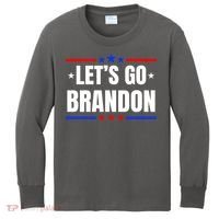 Lets Go Brandon Machado Stars And Strips LGB Kids Long Sleeve Shirt thumb 0