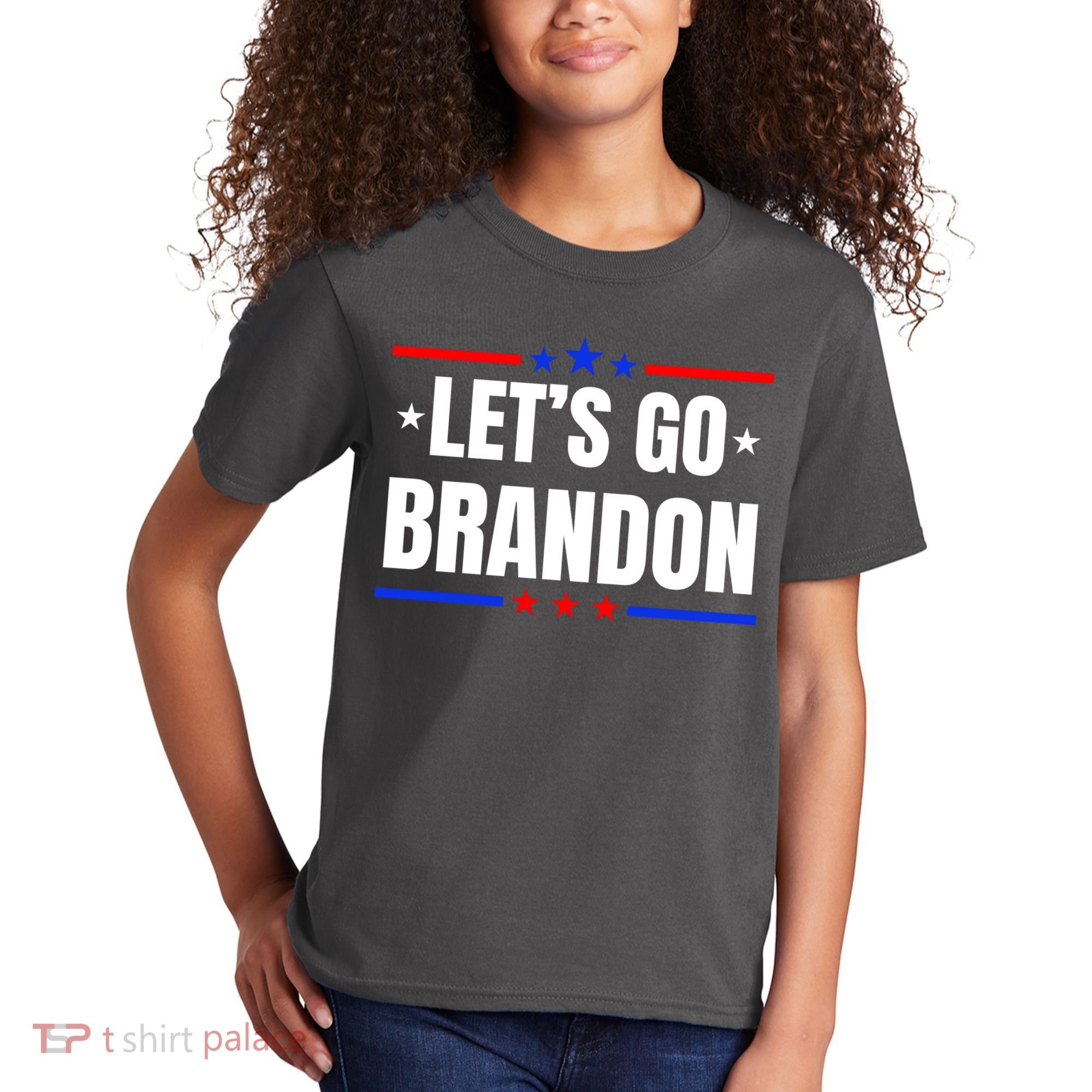 Lets Go Brandon Machado Stars And Strips LGB Kids T-Shirt