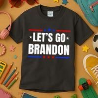 Lets Go Brandon Machado Stars And Strips LGB Kids T-Shirt thumb 3