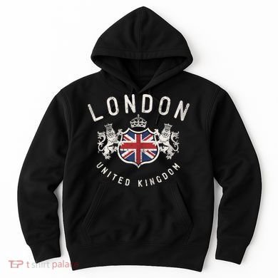 London Great Britain Vintage Crown Gift Hoodie