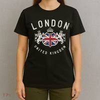London Great Britain Vintage Crown Gift T-Shirt thumb 4