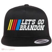 Let's Go Brandon Lets Go Brandon Lets Go Brandon Let's Go Brandon Flat Bill Trucker Hat thumb 0