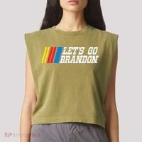 Let's Go Brandon Lets Go Brandon Lets Go Brandon Let's Go Brandon Garment-Dyed Women's Muscle Tee thumb 2