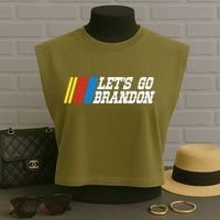 Let's Go Brandon Lets Go Brandon Lets Go Brandon Let's Go Brandon Garment-Dyed Women's Muscle Tee thumb 3