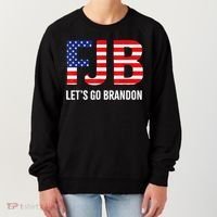 Let’s Go Brandon Conservative US Flag Gift Women's Sweatshirt thumb 0