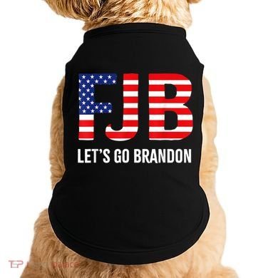 Let’s Go Brandon Conservative US Flag Gift Doggie Tank