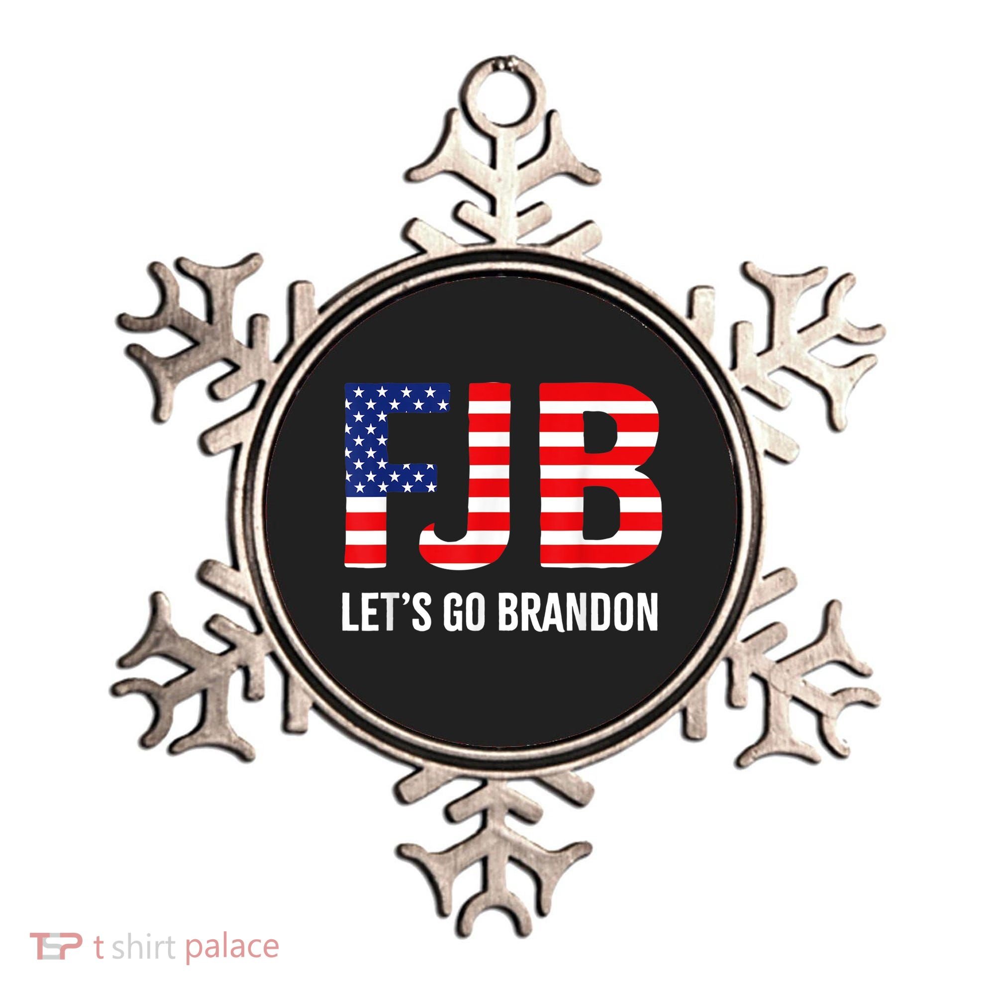 Let’s Go Brandon Conservative US Flag Gift Ornament
