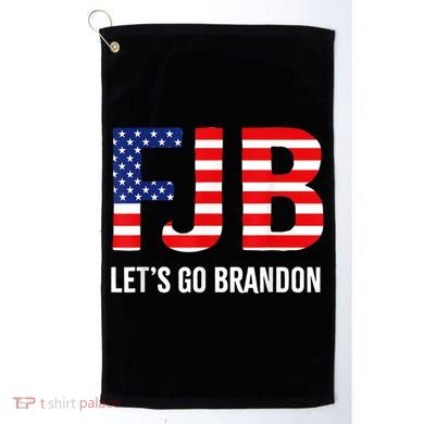 Let’s Go Brandon Conservative US Flag Gift Golf Towel