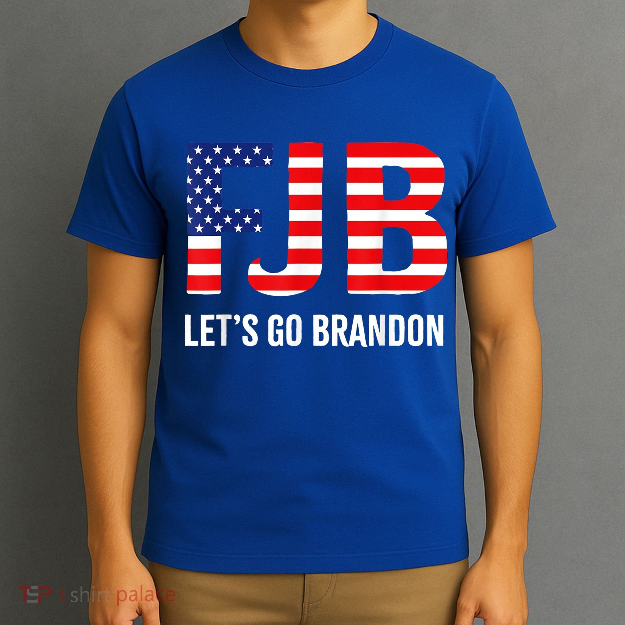 Let’s Go Brandon Conservative US Flag Gift T-Shirt