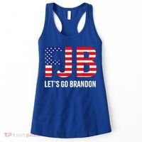 Let’s Go Brandon Conservative US Flag Gift Women's Tank Top thumb 0