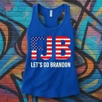 Let’s Go Brandon Conservative US Flag Gift Women's Tank Top thumb 3