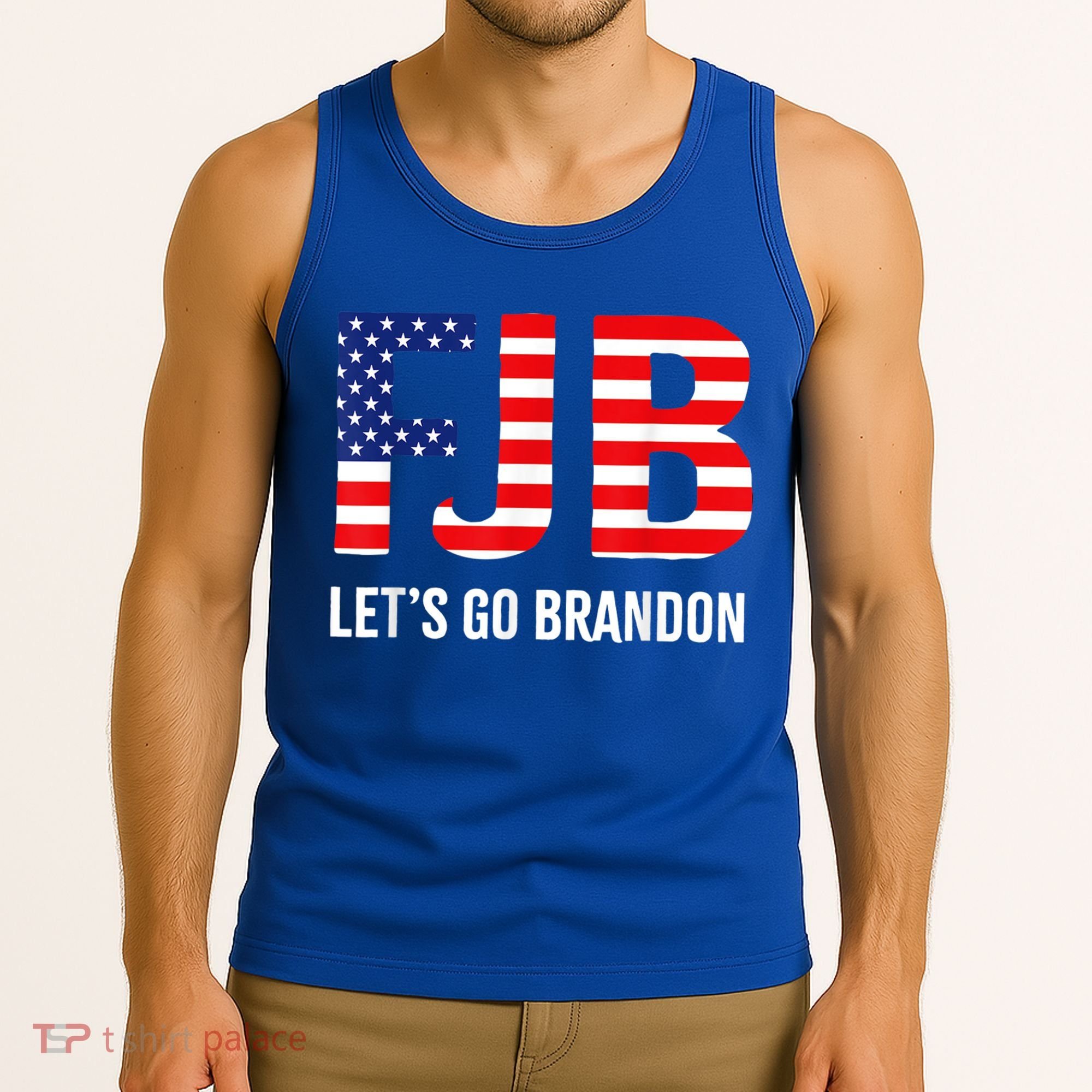 Let’s Go Brandon Conservative US Flag Gift Tank Top