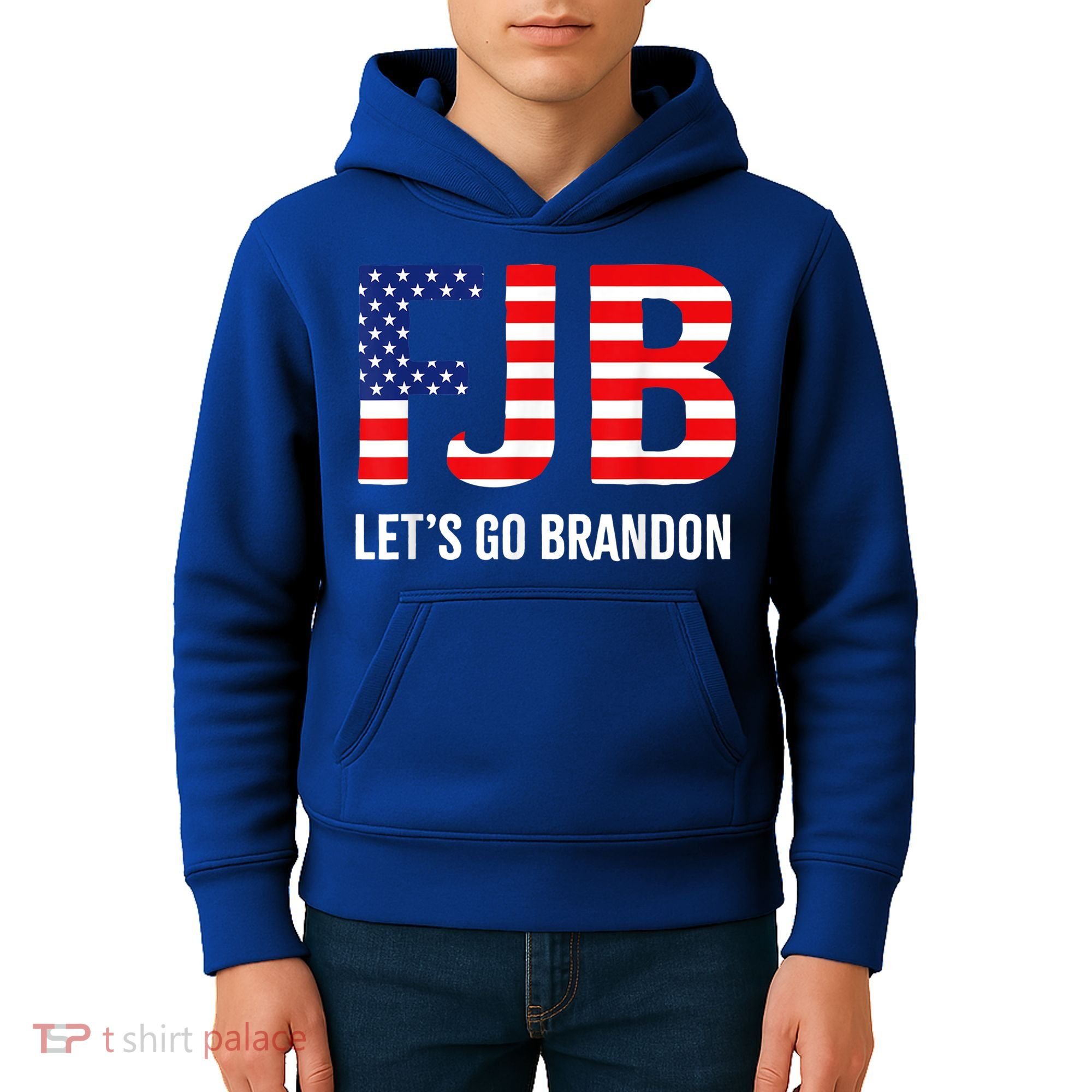 Let’s Go Brandon Conservative US Flag Gift Kids Hoodie