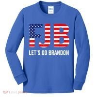 Let’s Go Brandon Conservative US Flag Gift Kids Long Sleeve Shirt thumb 0