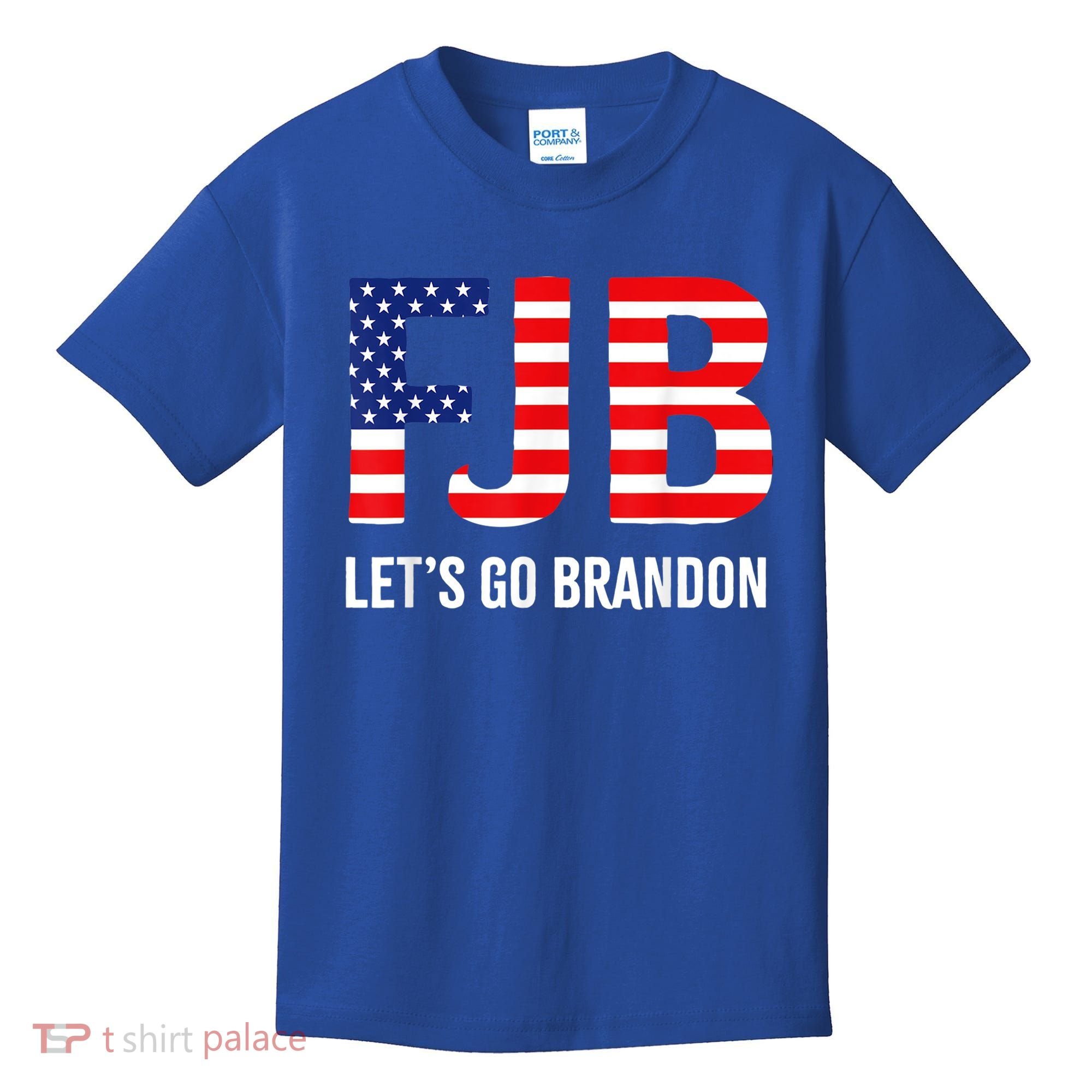 Let’s Go Brandon Conservative US Flag Gift Kids T-Shirt
