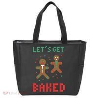 Let's Get Baked Gingerbread Cookie Funny Christmas Tote Bag thumb 0