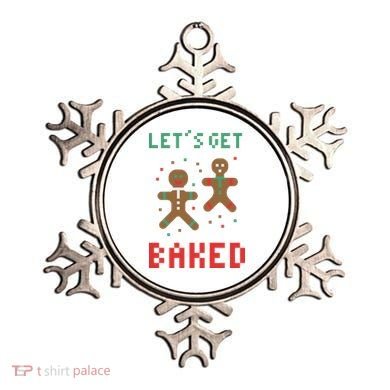 Let's Get Baked Gingerbread Cookie Funny Christmas Ornament