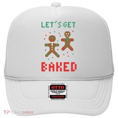 Let's Get Baked Gingerbread Cookie Funny Christmas Hat