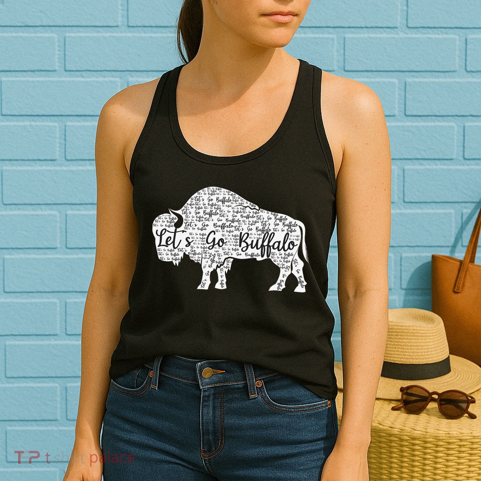 Lets Go Buffalo New York Buffalo Sports Fan Buffalo Women's Tank Top