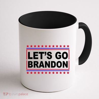 Let's Go Brandon Street Neon Sign Coffee Mug back