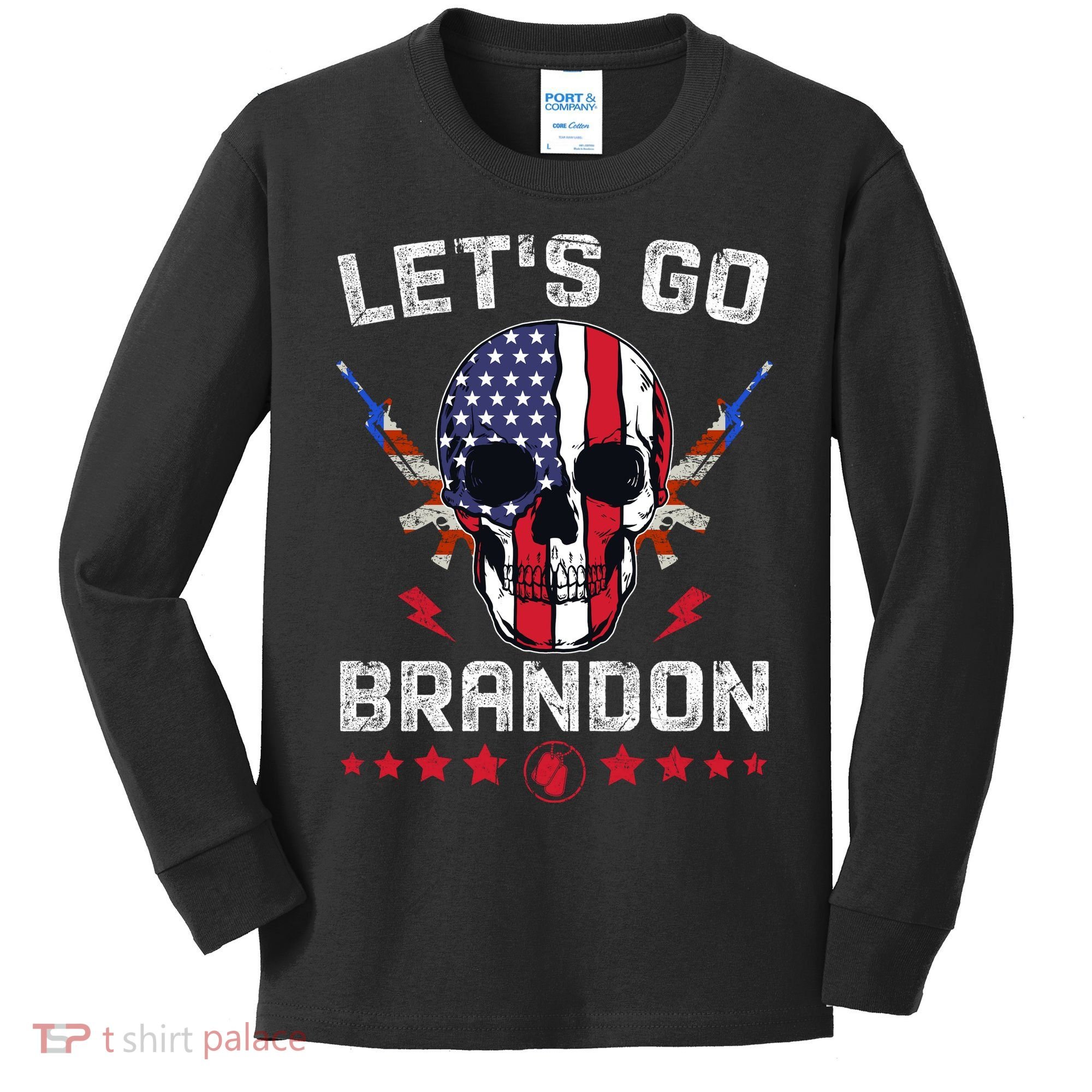 Let's Go Brandon 4th Of July Kids Long Sleeve Shirt